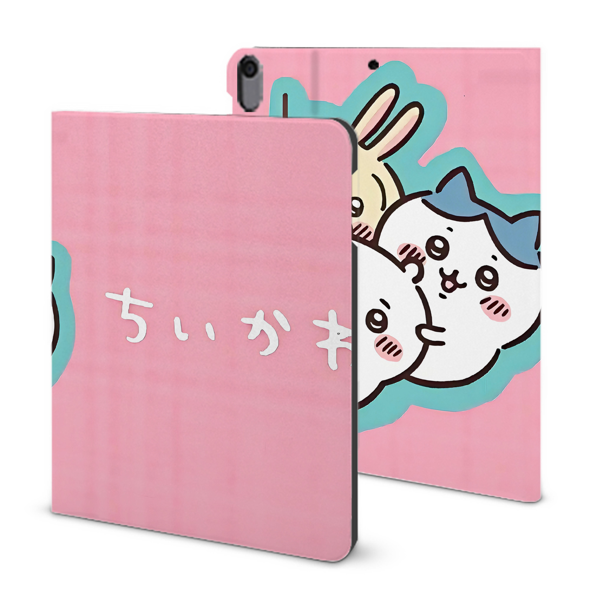 （画像用） ちいかわ Chii-kawa IPad ケース ブック型 PUレザー TPU 耐衝撃 軽量 薄型 ペン収納なし 全面保護 IPad 各モデル対応